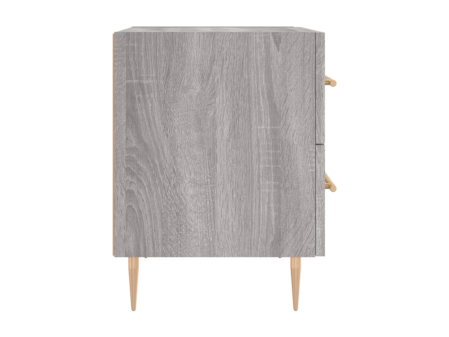2er-Set Nachttische Nachtschrank Grau Sonoma 40x35x47,5 cm Holzwerkstoff -RN90890