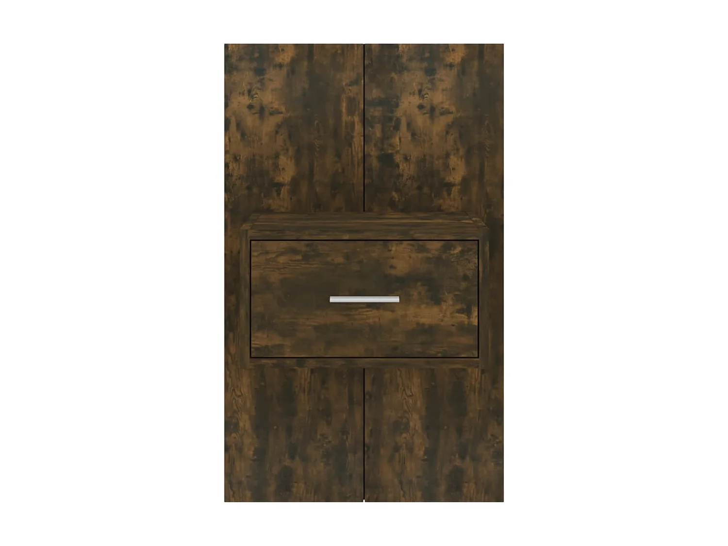 2er-Set Wand-Nachttische Nachtschrank Räuchereiche -RN73783