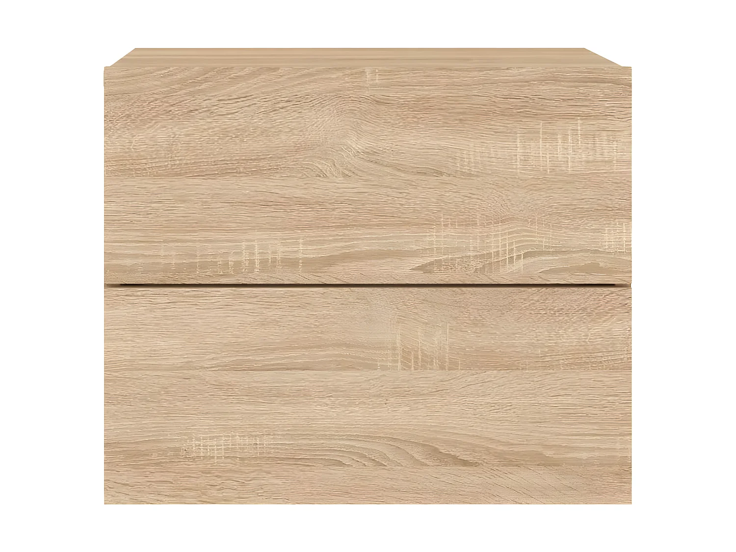 Wand-Nachttisch Nachtschrank mit LED-Leuchten Sonoma-Eiche -RN62263