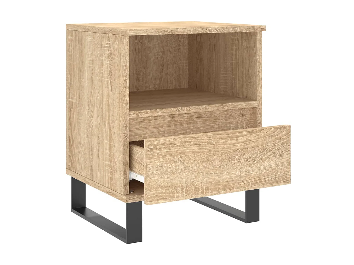 2er-Set Nachttische Nachtschrank Sonoma-Eiche 40x35x50 cm Holzwerkstoff -RN15471