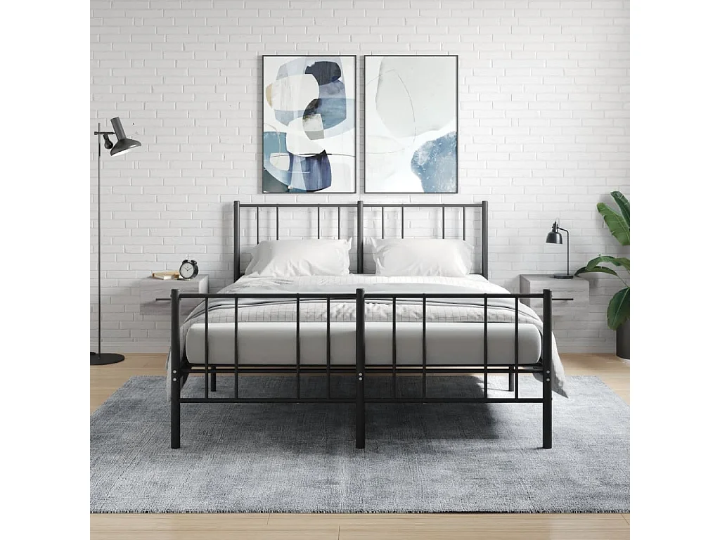 2er-Set Wand-Nachttische Nachtschrank Grau Sonoma 35x35x20 cm -RN74166