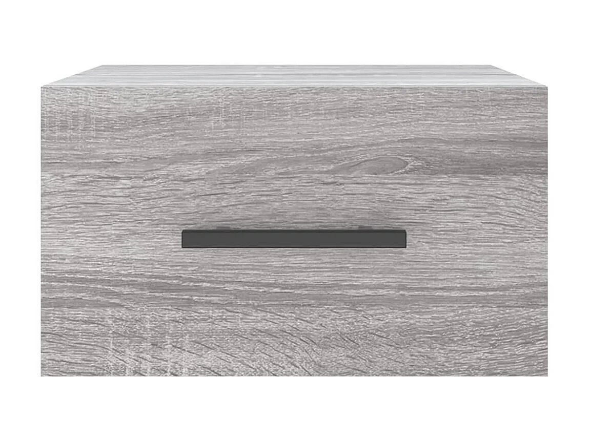 2er-Set Wand-Nachttische Nachtschrank Grau Sonoma 35x35x20 cm -RN74166