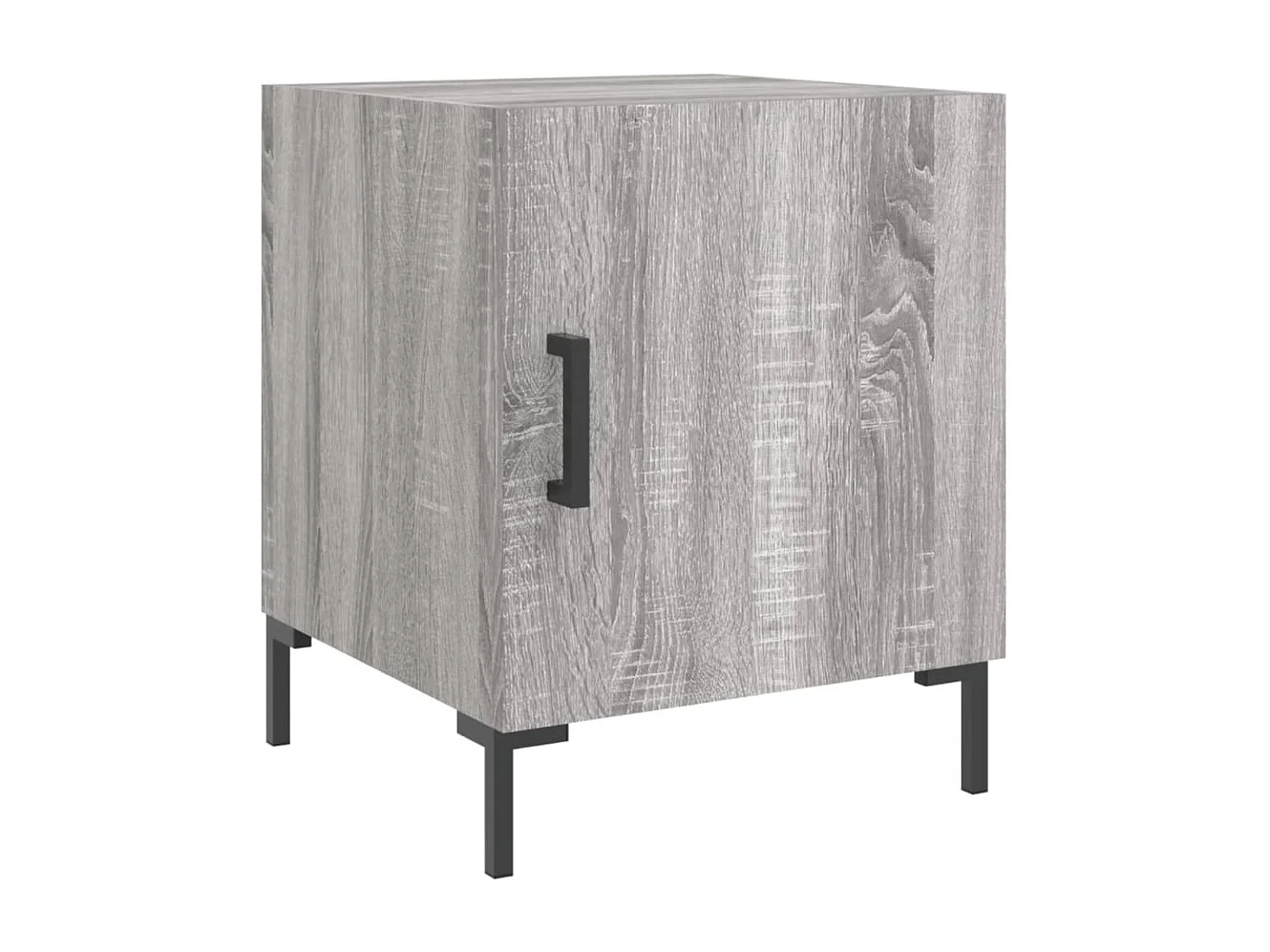 2er-Set Nachttische Nachtschrank Grau Sonoma 40x40x50 cm Holzwerkstoff -RN70744