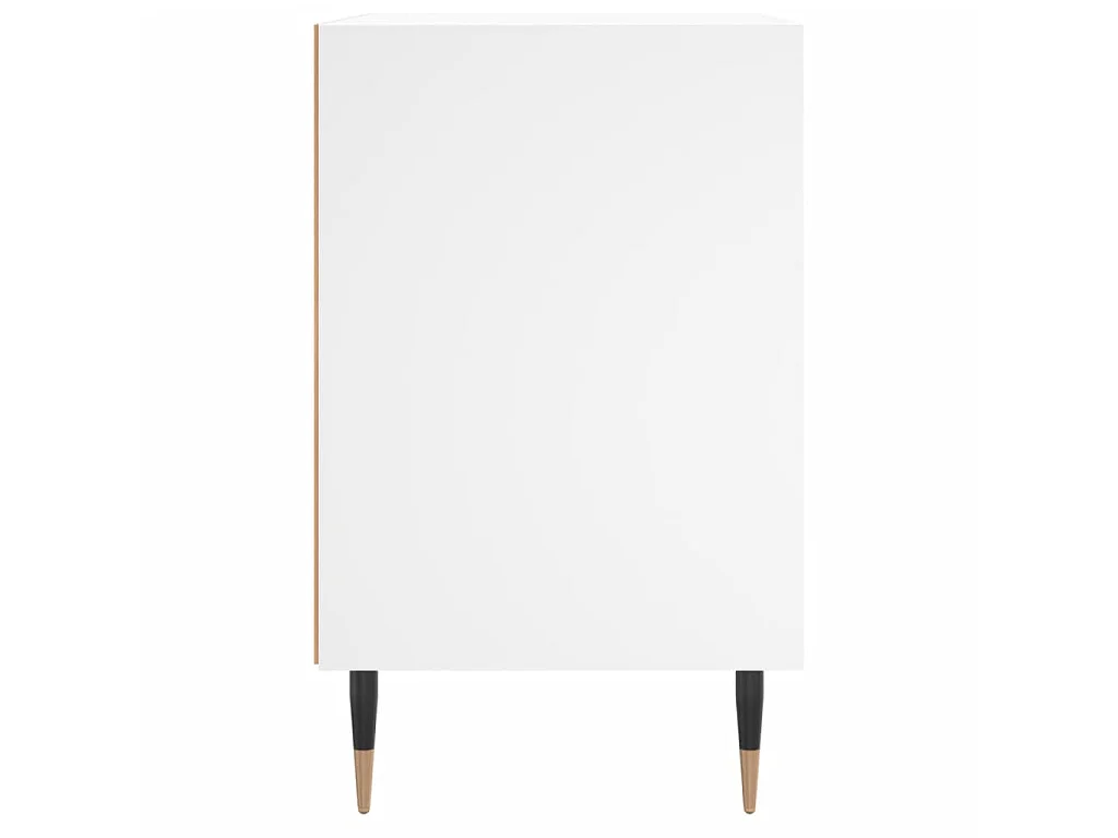 2er-Set Nachttische Nachtschrank Weiß 40x30x50 cm Holzwerkstoff -RN52388