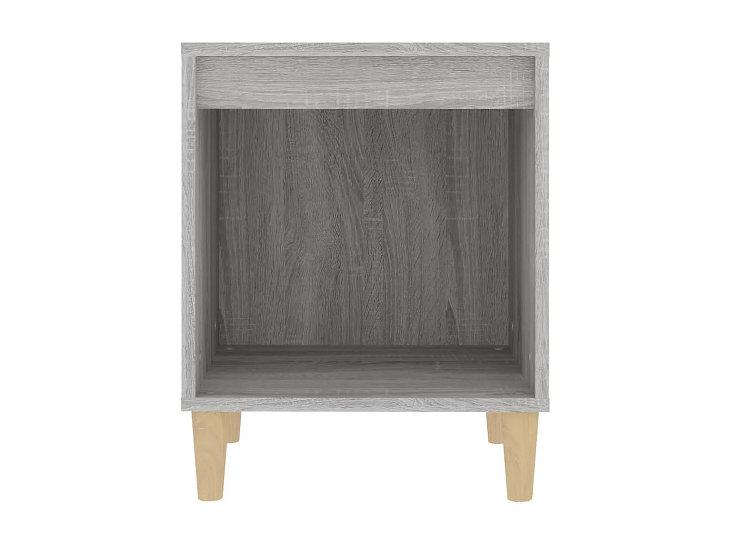 2er-Set Nachttische Nachtschrank Grau Sonoma 40x35x50 cm -RN95714