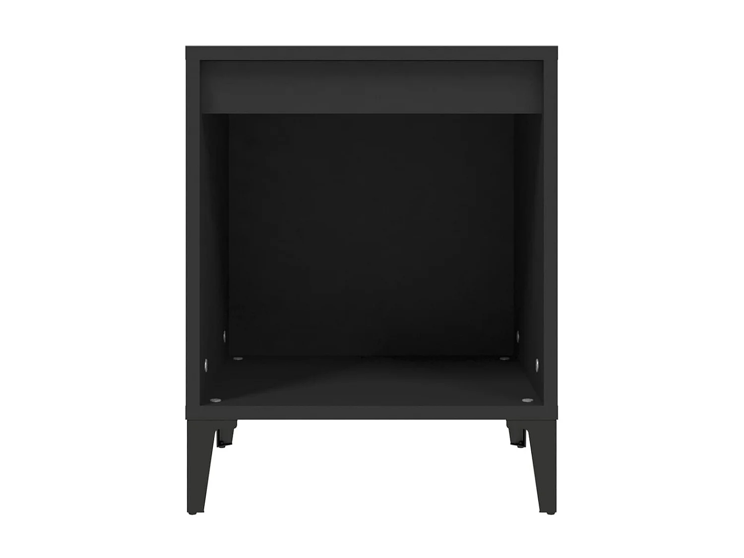 Nachttisch Nachtschrank Schwarz 40x35x50 cm -RN10007