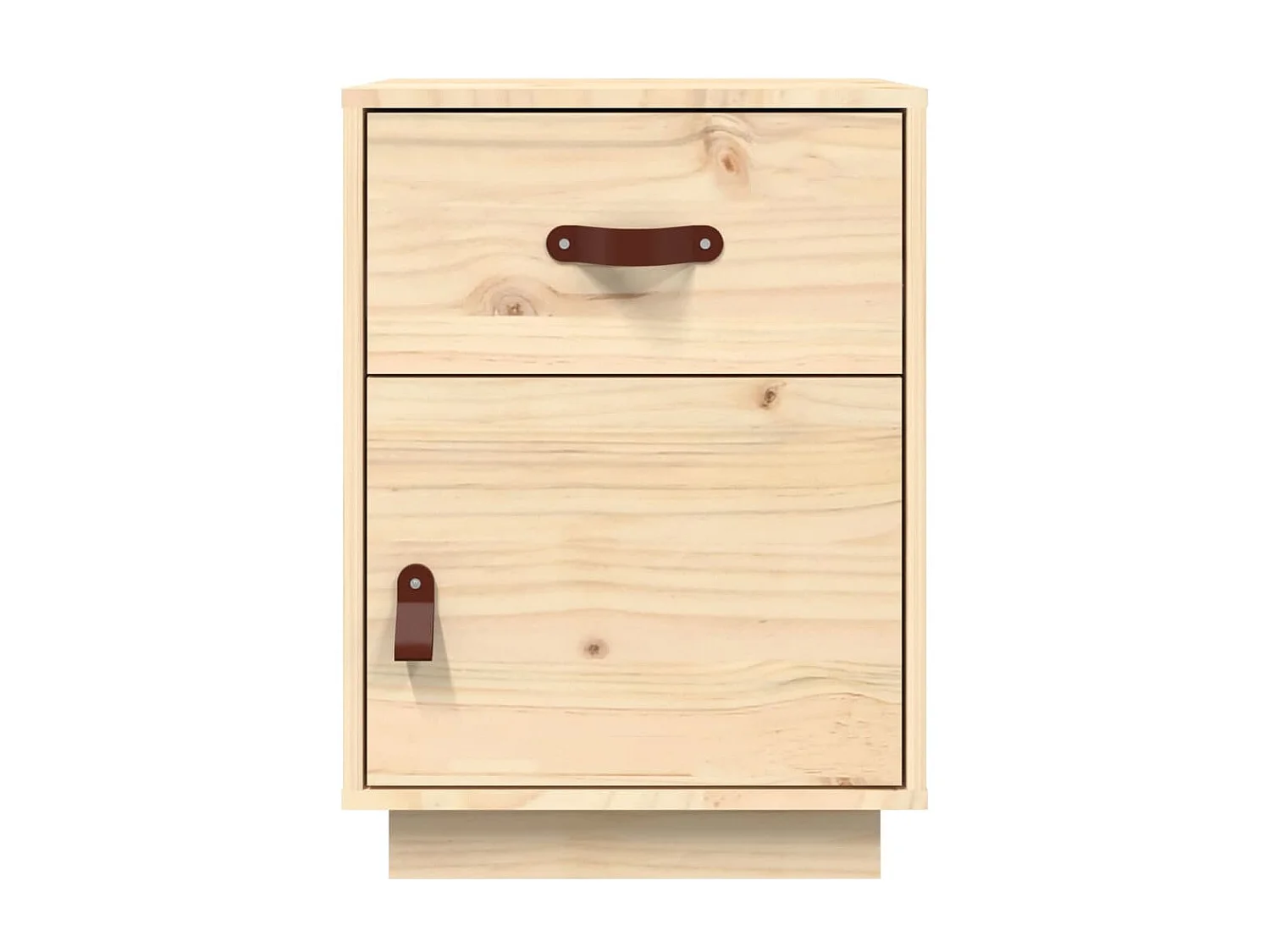 Nachttisch Nachtschrank 40x34x55 cm Massivholz Kiefer -RN97655