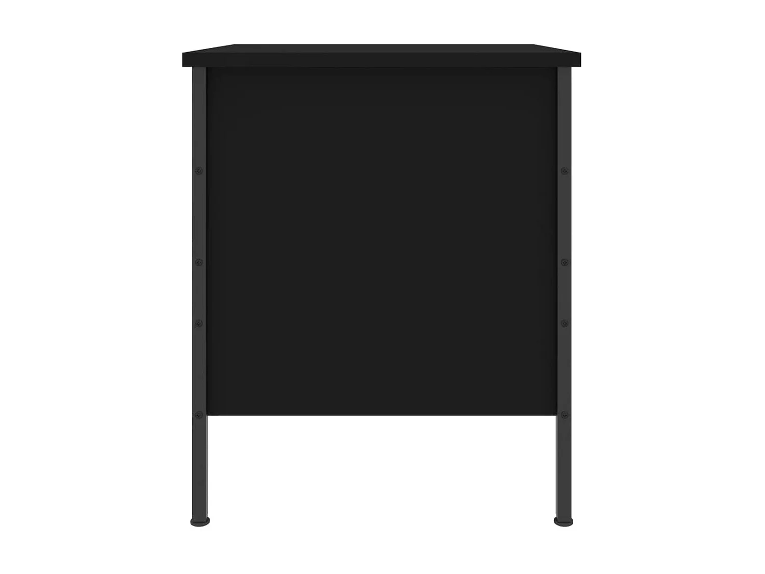 Nachttisch Nachtschrank Schwarz 40x42x50 cm Holzwerkstoff -RN62119