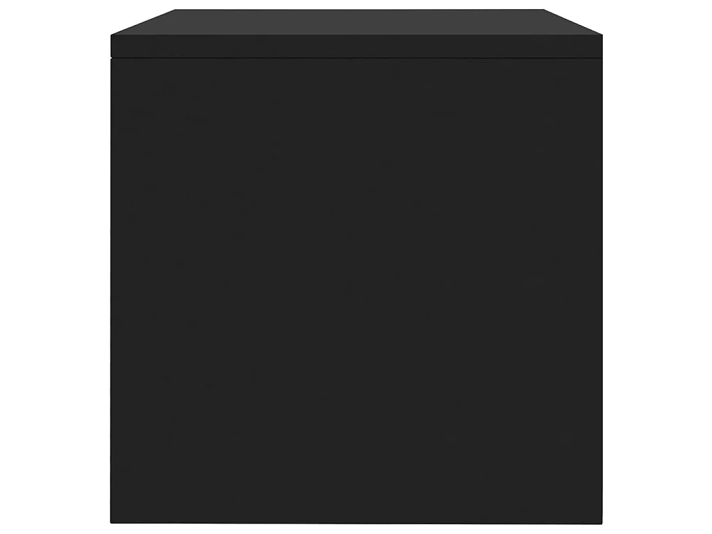 2er-Set Nachttische Nachtschrank Schwarz 40x30x30 cm Holzwerkstoff -RN50921