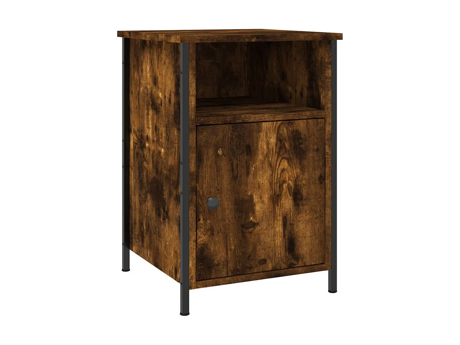 Nachttisch Nachtschrank Räuchereiche 40x42x60 cm Holzwerkstoff -RN67762