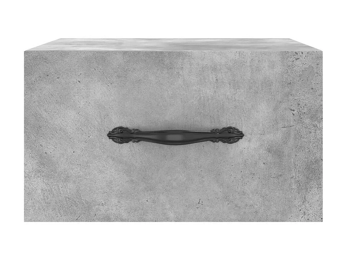 2er-Set Wand-Nachttische Nachtschrank Betongrau 35x35x20 cm -RN67066