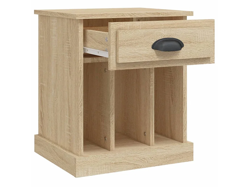 2er-Set Nachttische Nachtschrank Sonoma-Eiche 43x36x50 cm -RN60016