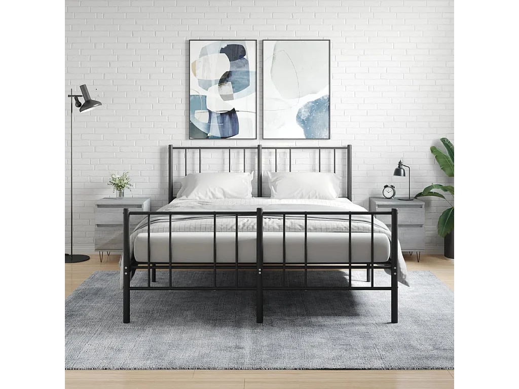 2er-Set Nachttische Nachtschrank Grau Sonoma 40x35x50 cm Holzwerkstoff -RN84491