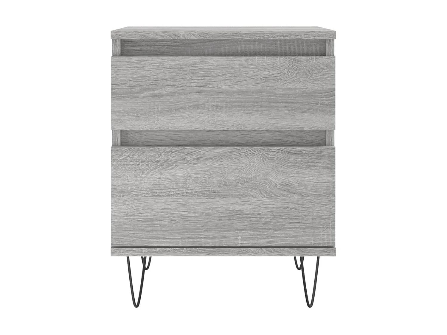2er-Set Nachttische Nachtschrank Grau Sonoma 40x35x50 cm Holzwerkstoff -RN84491