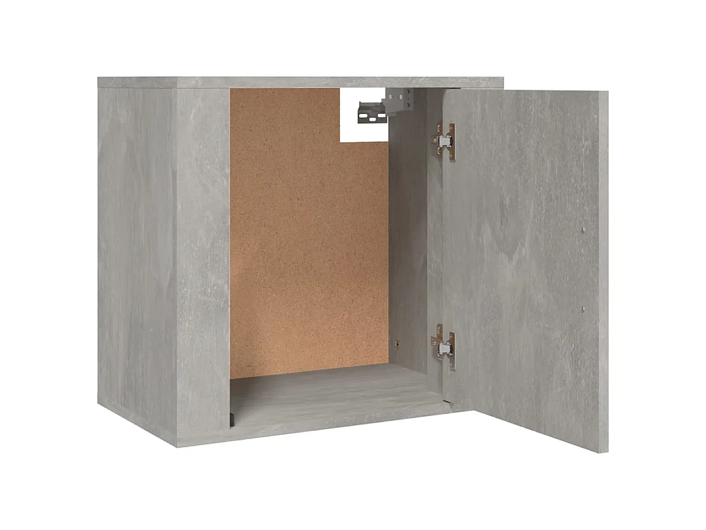 Wand-Nachttisch Betongrau Nachtschrank 50x30x47 cm -RN21361