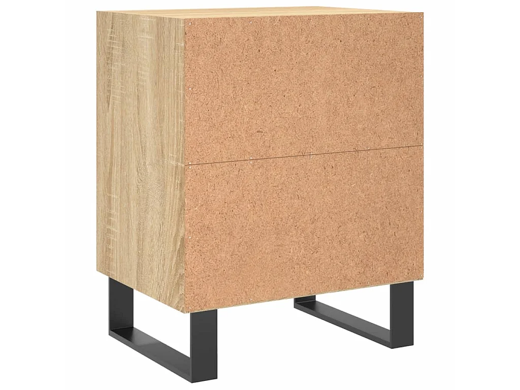 2er-Set Nachttische Nachtschrank Sonoma-Eiche 40x30x50 cm Holzwerkstoff -RN25355