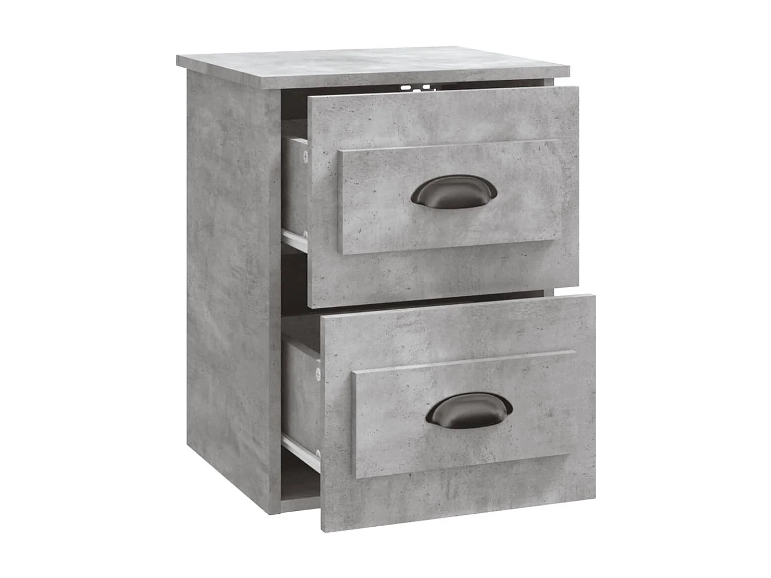 Wand-Nachttisch Betongrau Nachtschrank 41,5x36x53 cm -RN53005