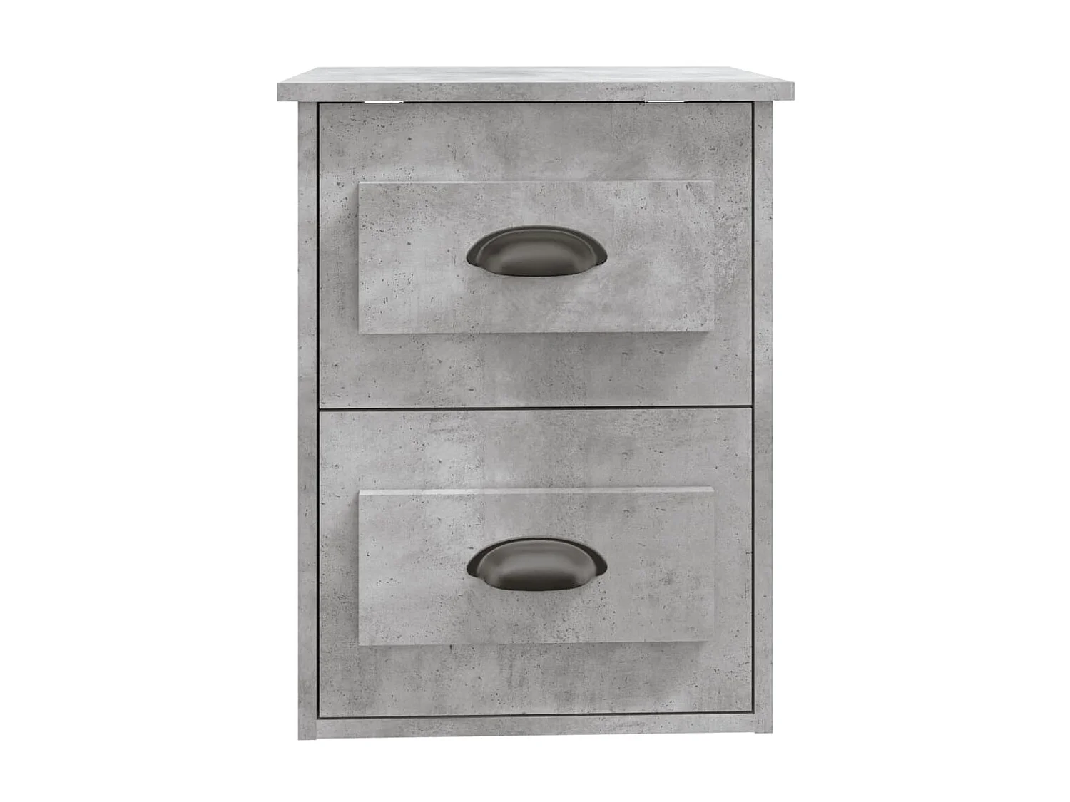 Wand-Nachttisch Betongrau Nachtschrank 41,5x36x53 cm -RN53005