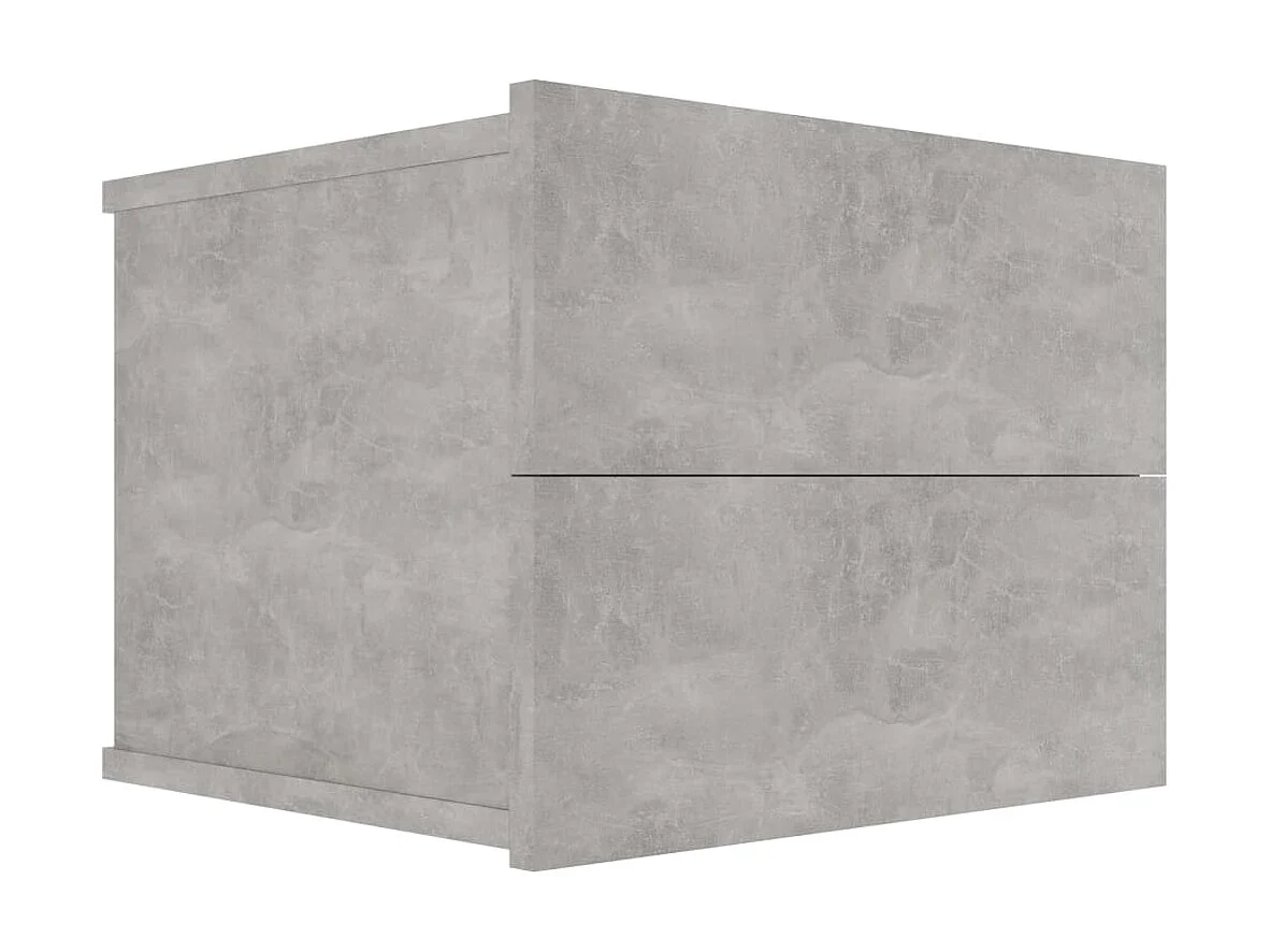 Nachttisch Betongrau Nachtschrank 40x30x30 cm Holzwerkstoff -RN60884