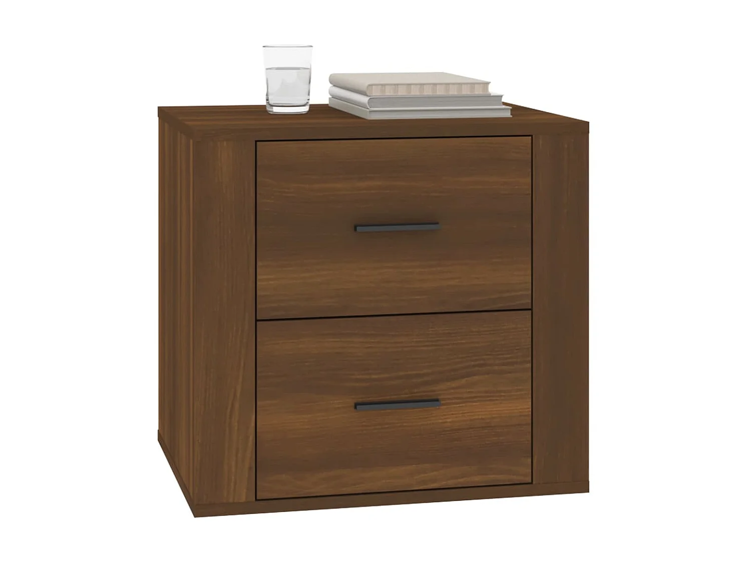 Nachttisch Nachtschrank Braun Eichen-Optik 50x39x47 cm -RN64214