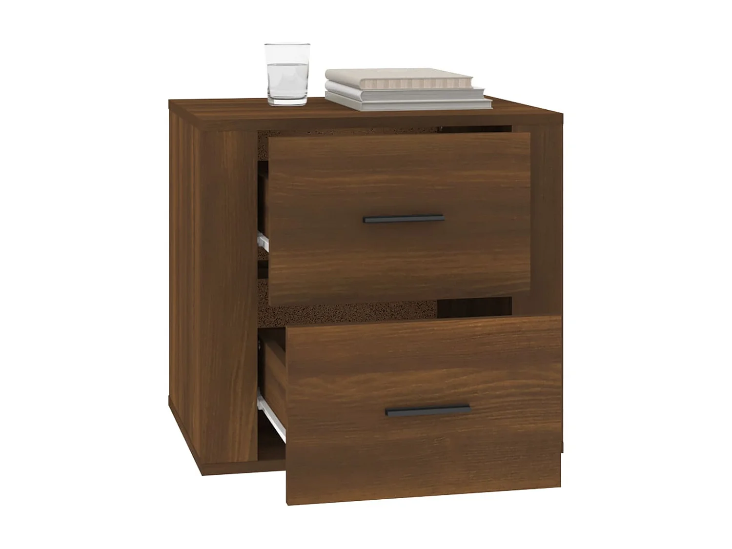 Nachttisch Nachtschrank Braun Eichen-Optik 50x39x47 cm -RN64214