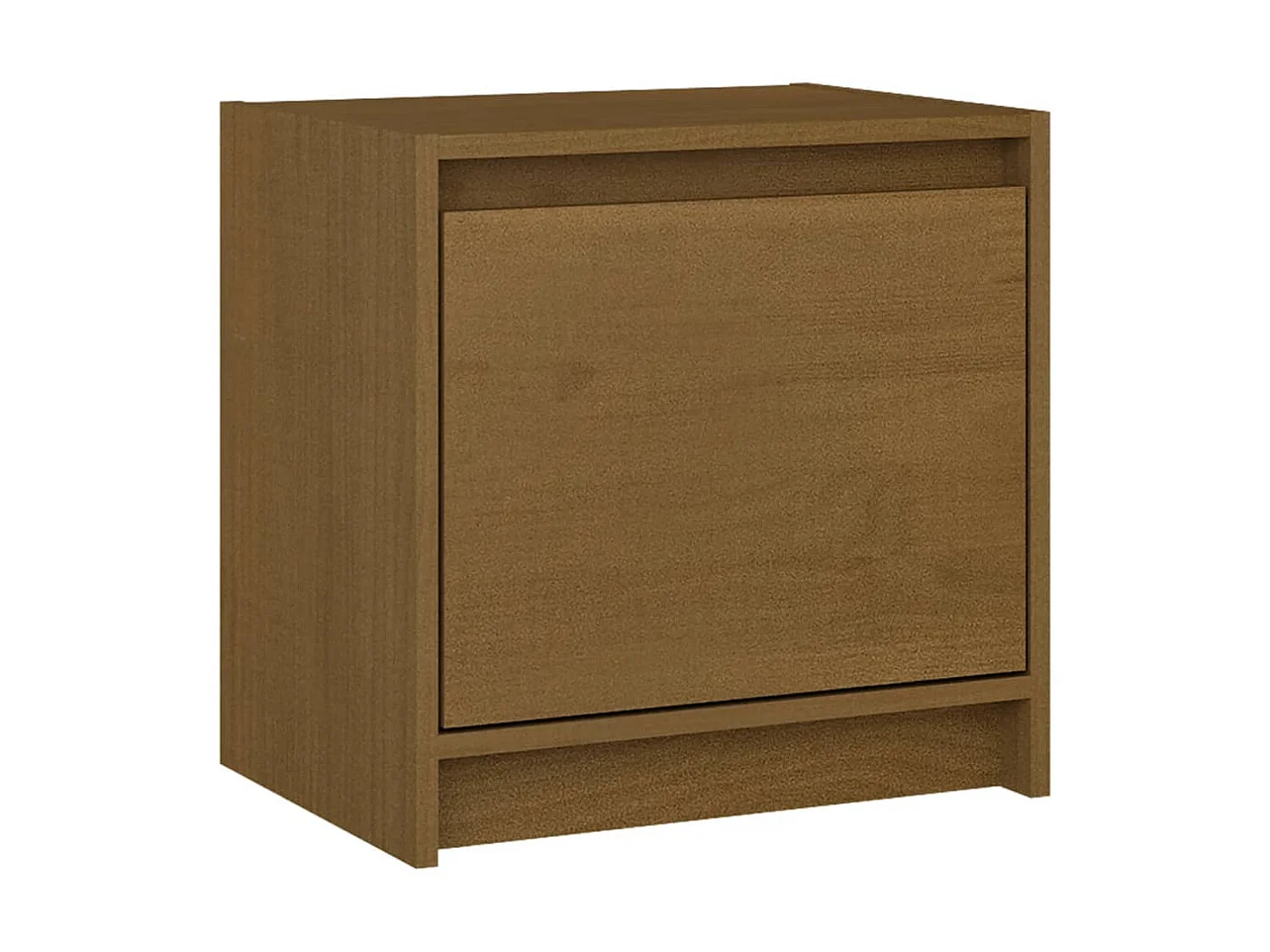 2er-Set Nachtschränke Nachttische Honigbraun 40x30,5x40 cm Massivholz Kiefer -RN80233