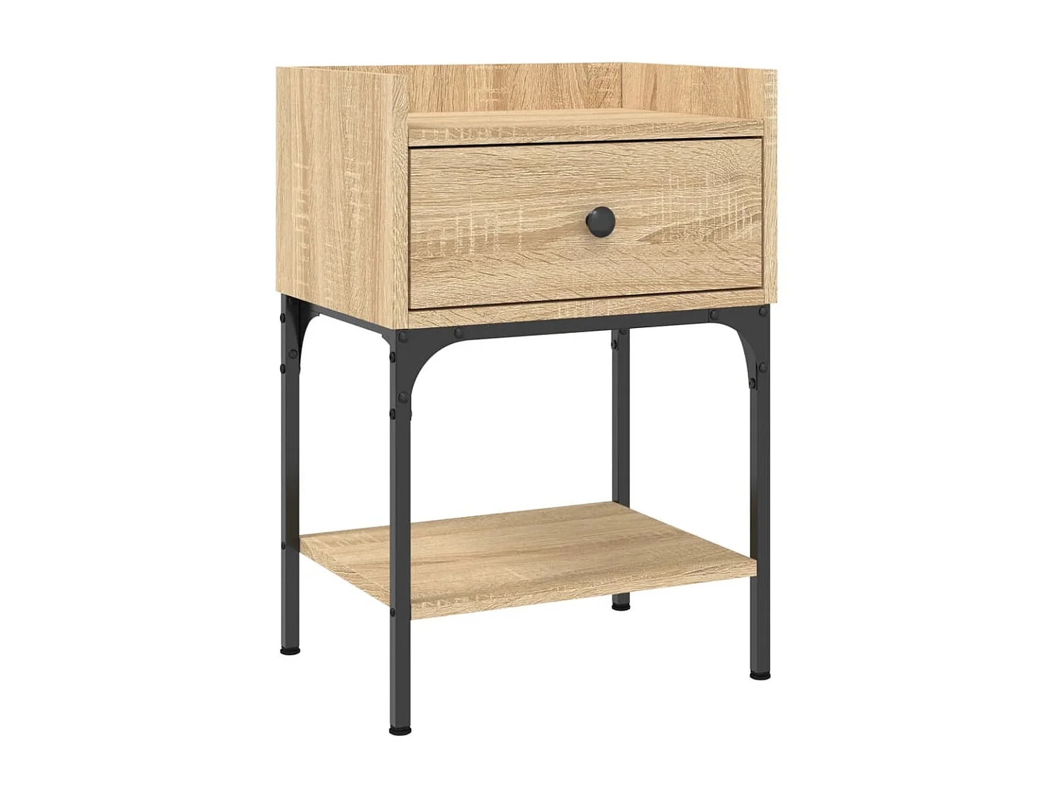 2er-Set Nachttische Nachtschrank Sonoma-Eiche 40,5x31x60 cm Holzwerkstoff -RN24848