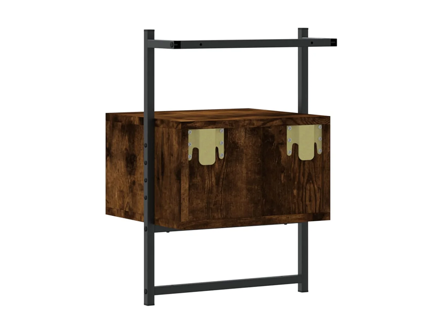 Wand-Nachttisch Nachtschrank Räuchereiche 35x30x51 cm Holzwerkstoff -RN72056