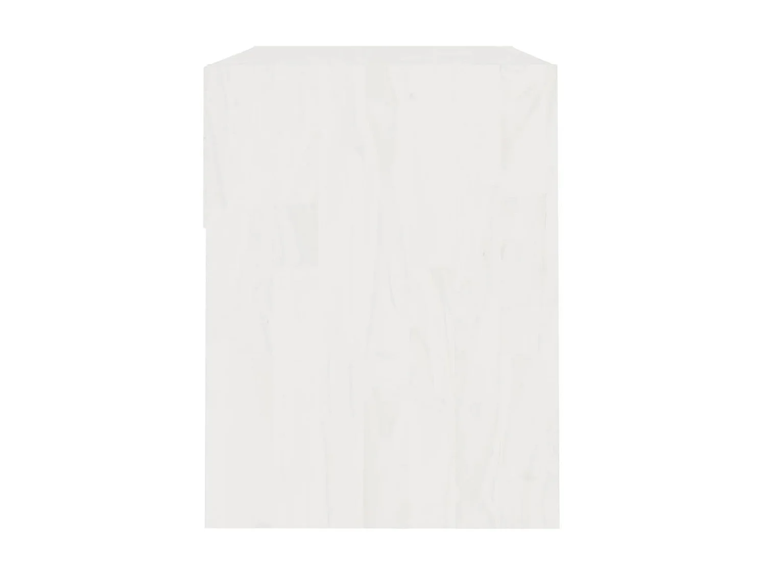 Nachttisch Nachtschrank Weiß 40x31x40 cm Massivholz Kiefer -RN65314