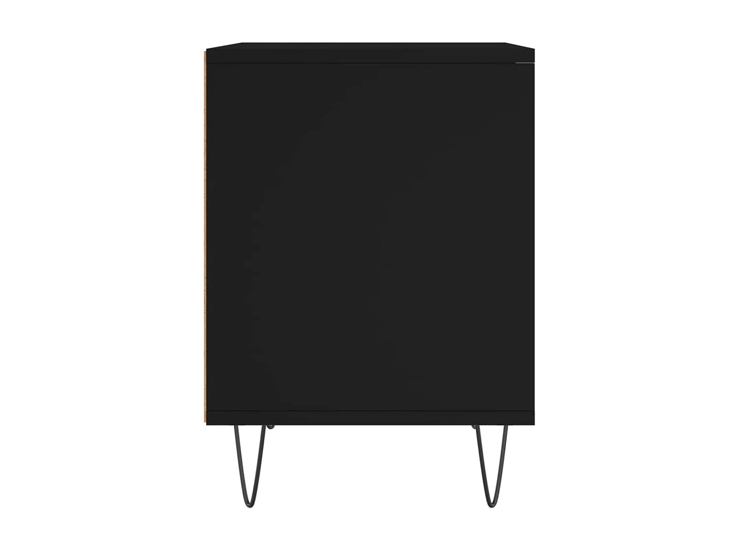 2er-Set Nachttische Nachtschrank Schwarz 40x35x50 cm Holzwerkstoff -RN17135