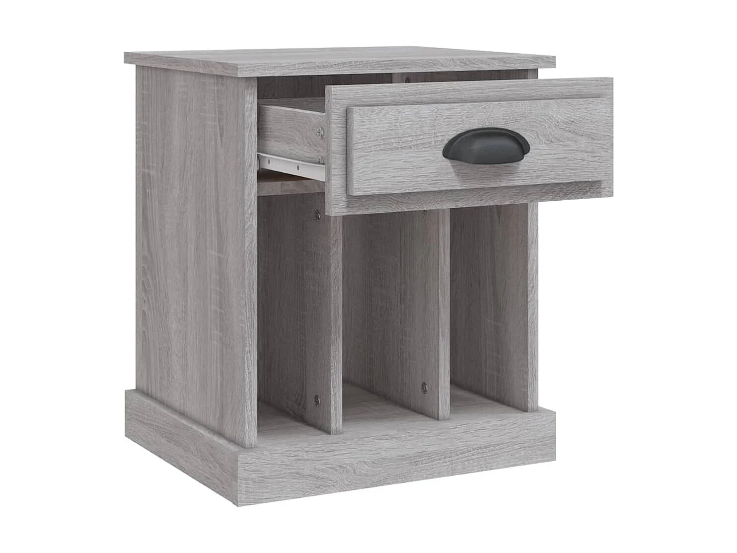 Nachttisch Grau Nachtschrank Sonoma 43x36x50 cm -RN41237
