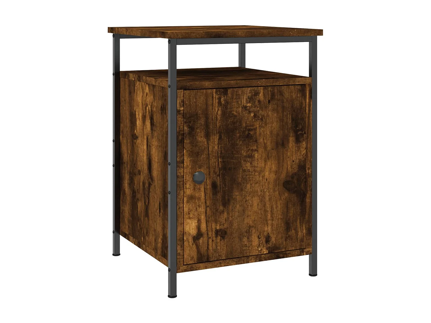 Nachttisch Nachtschrank Räuchereiche 40x42x60 cm Holzwerkstoff -RN95816