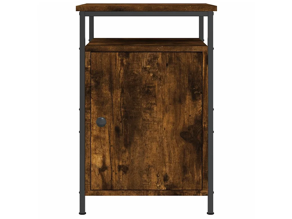 Nachttisch Nachtschrank Räuchereiche 40x42x60 cm Holzwerkstoff -RN95816