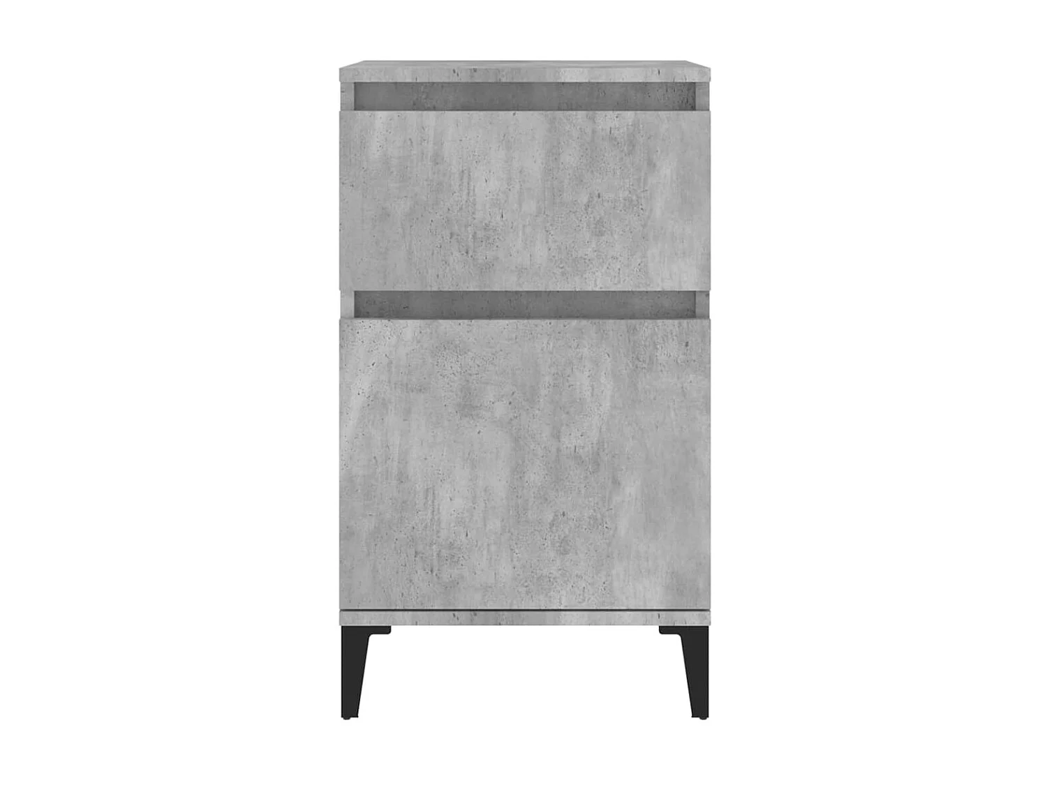 2er-Set Nachttische Nachtschrank Betongrau 40x35x70 cm -RN79654