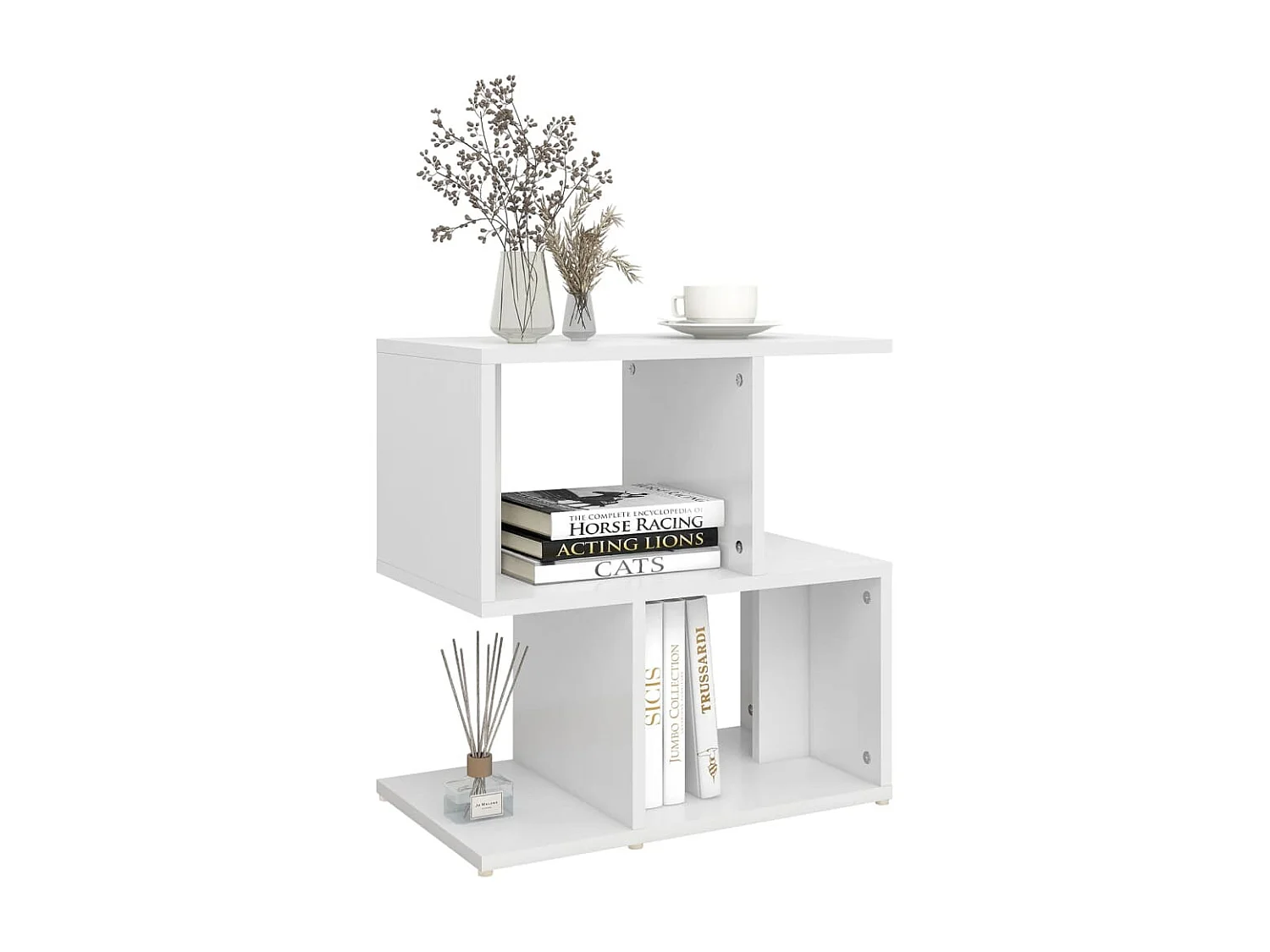 Nachttisch Nachtschrank Weiß 50x30x51,5 cm Holzwerkstoff -RN76248