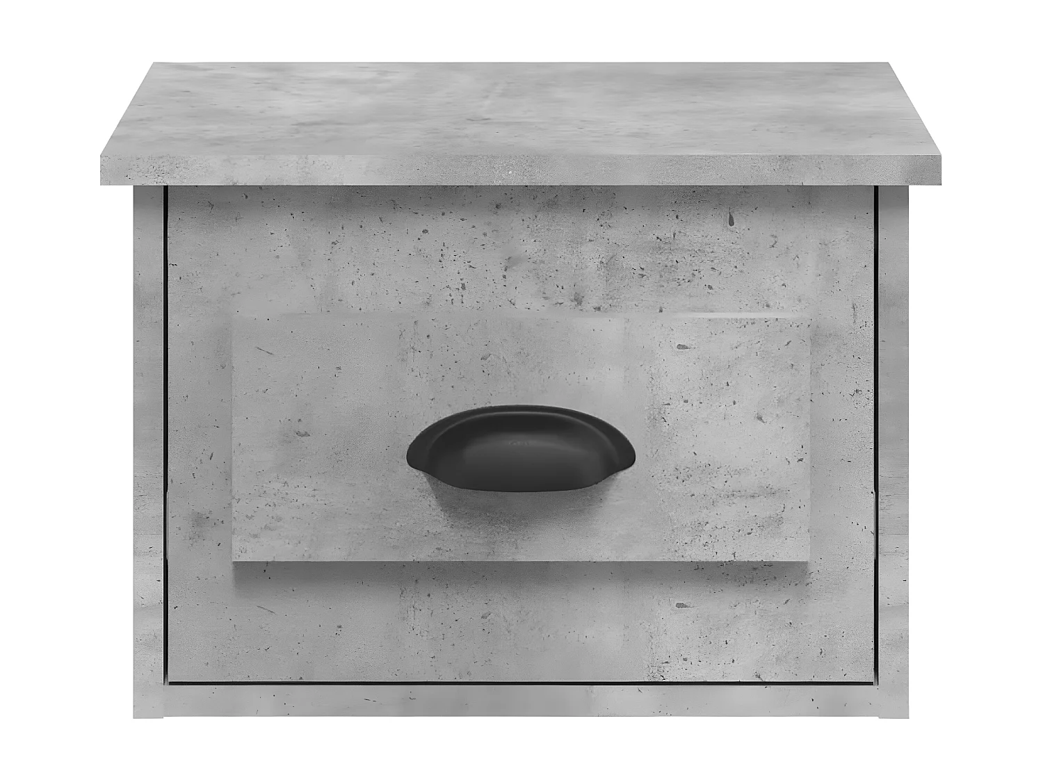 Wand-Nachttisch Betongrau Nachtschrank 41,5x36x28 cm -RN89563