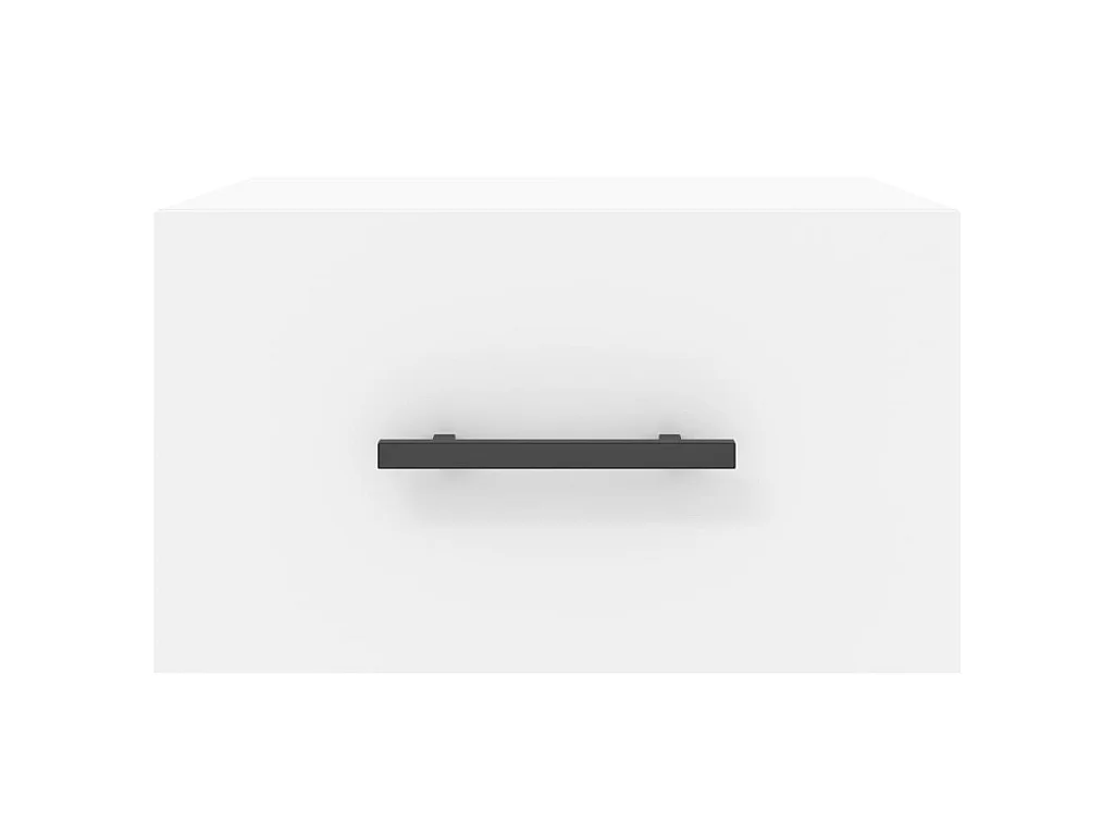 2er-Set Wand-Nachttische Nachtschrank Weiß 35x35x20 cm -RN75973