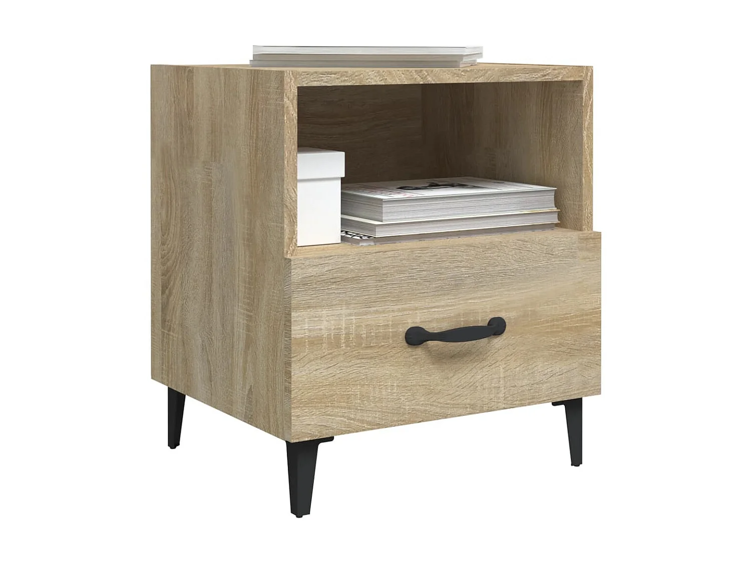 Nachttisch Nachtschrank Sonoma-Eiche Holzwerkstoff -RN14836