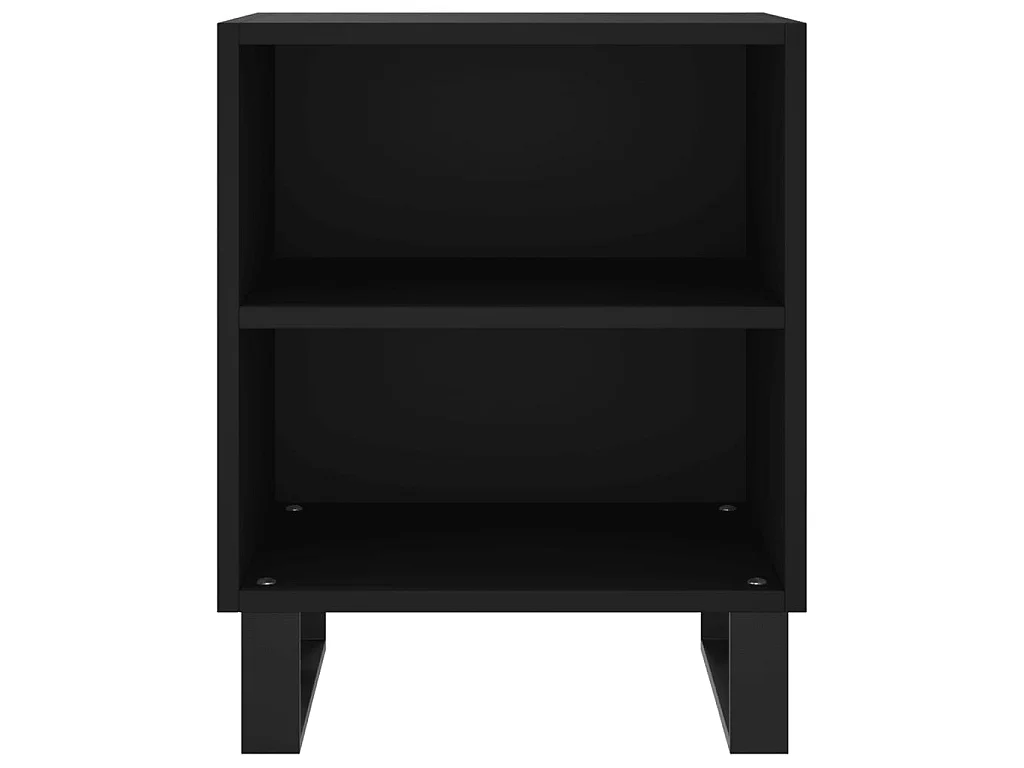 Nachttisch Nachtschrank Schwarz 40x30x50 cm Holzwerkstoff -RN44611