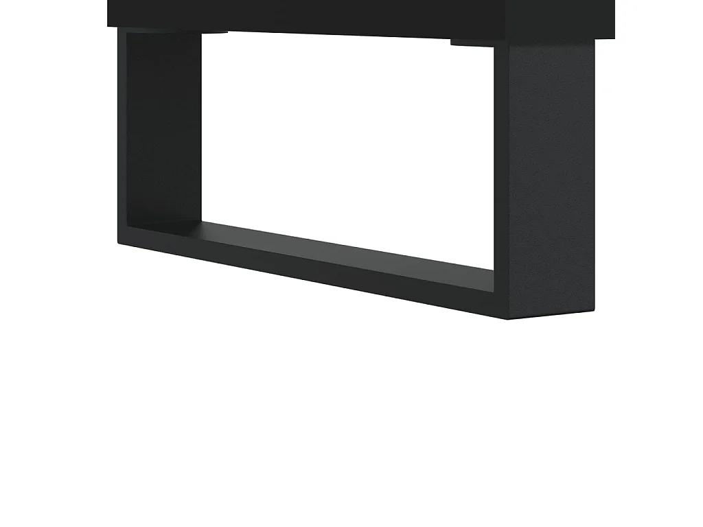Nachttisch Nachtschrank Schwarz 40x30x50 cm Holzwerkstoff -RN44611