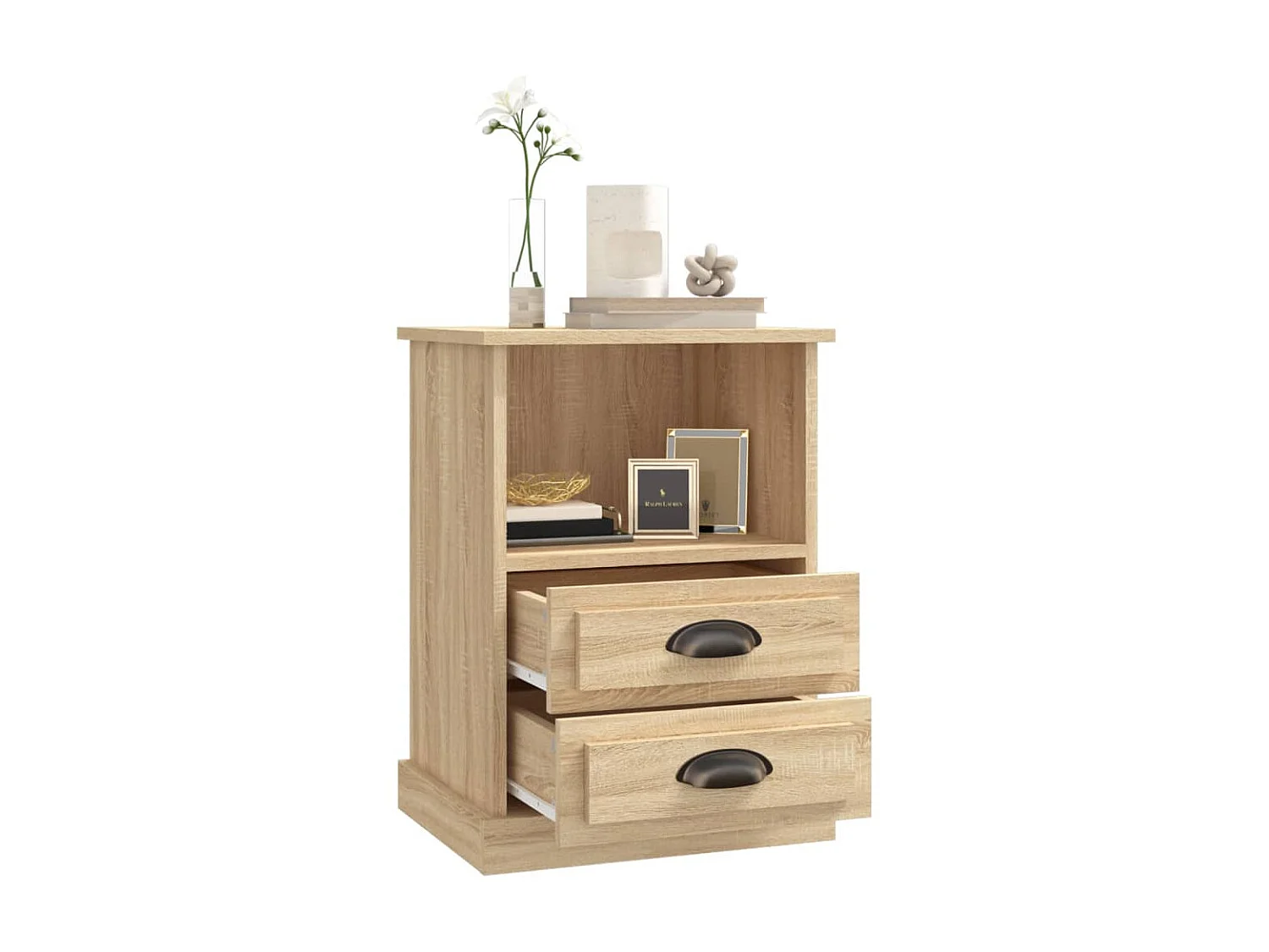 Nachttisch Nachtschrank Sonoma-Eiche 43x36x60 cm -RN78578