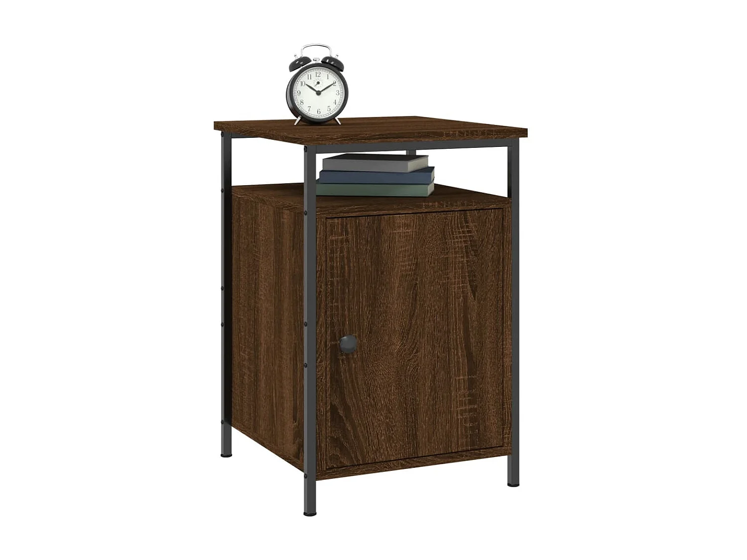 Nachttisch Nachtschrank Braun Eichen-Optik 40x42x60 cm Holzwerkstoff -RN45469