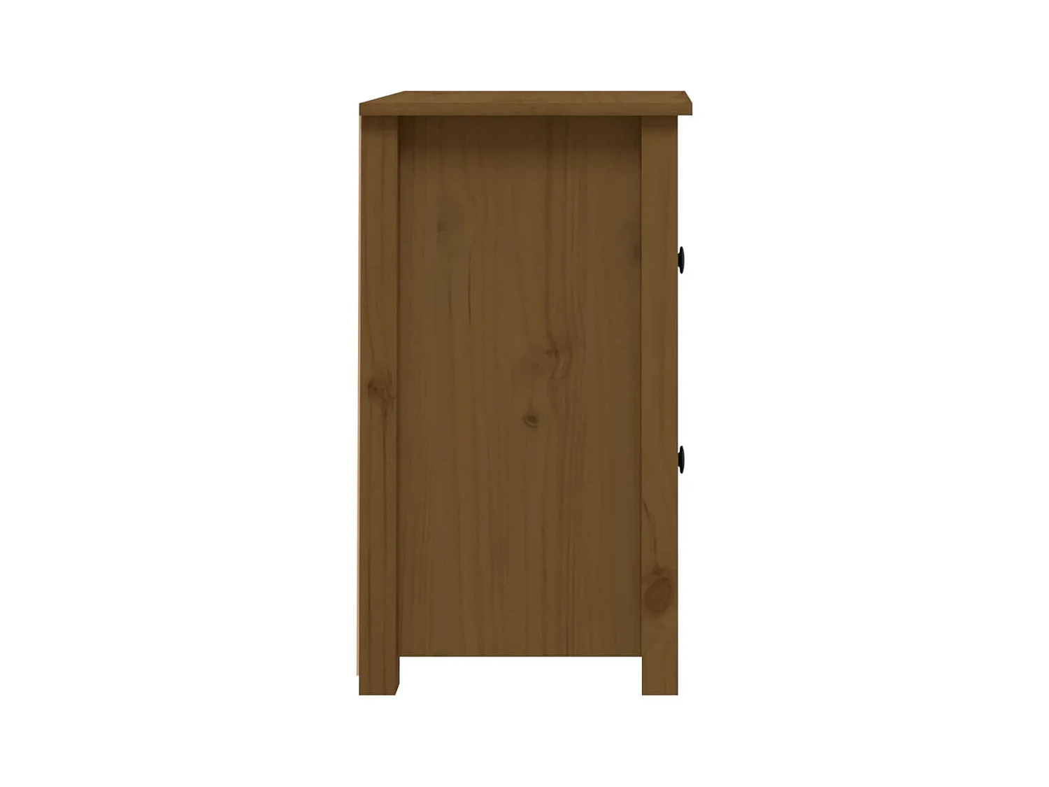 Nachttisch Nachtschrank Honigbraun 40x35x61,5 cm Massivholz Kiefer -RN52404
