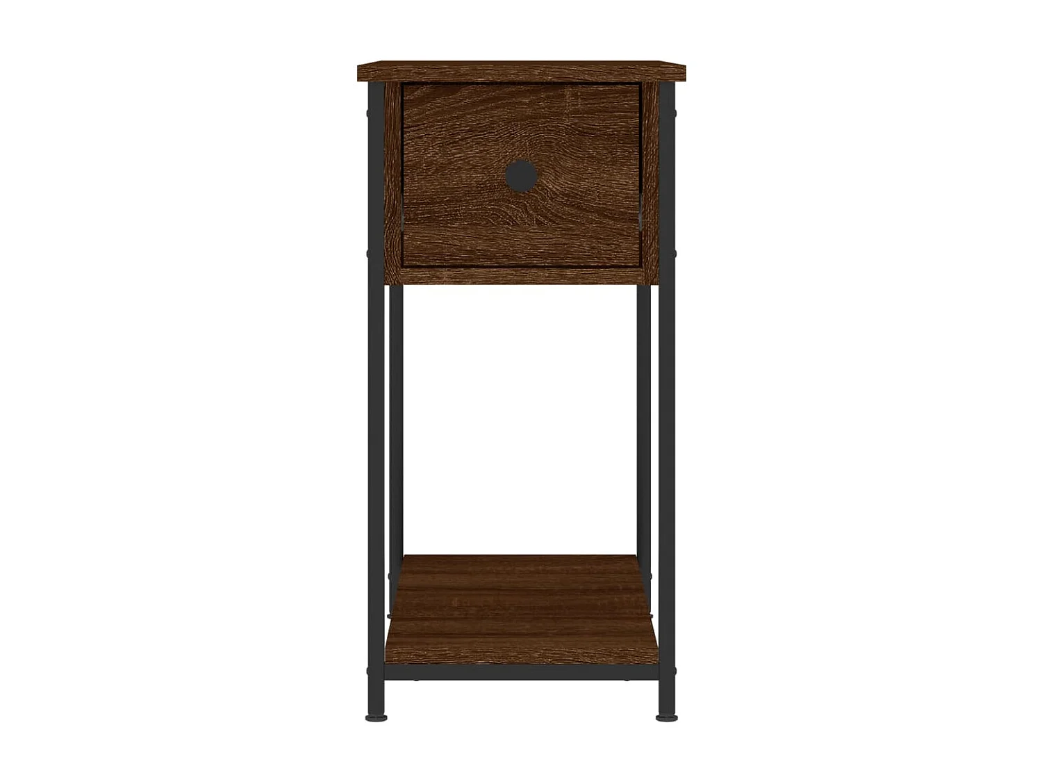 2er-Set Nachttische Nachtschrank Braun Eichen-Optik 30x60x60 cm Holzwerkstoff -RN66625