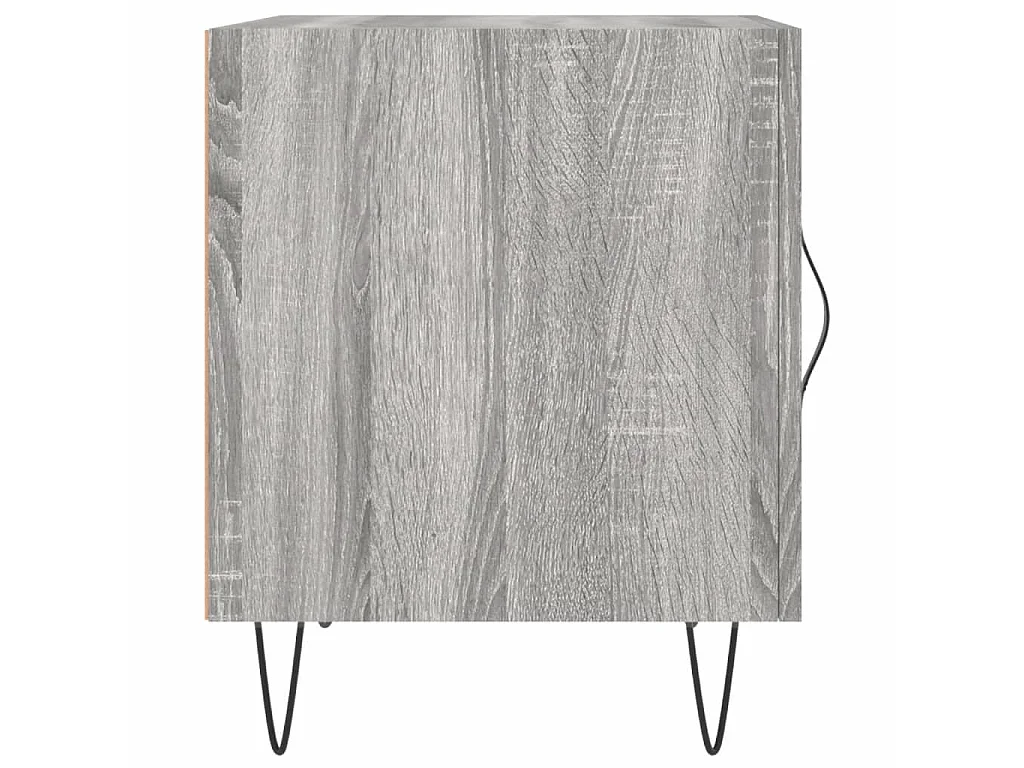 2er-Set Nachttische Nachtschrank Grau Sonoma 40x40x50 cm Holzwerkstoff -RN95910