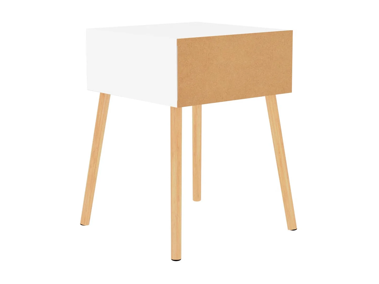 2er-Set Nachttische Nachtschrank Weiß 40x40x56 cm Holzwerkstoff -RN44757