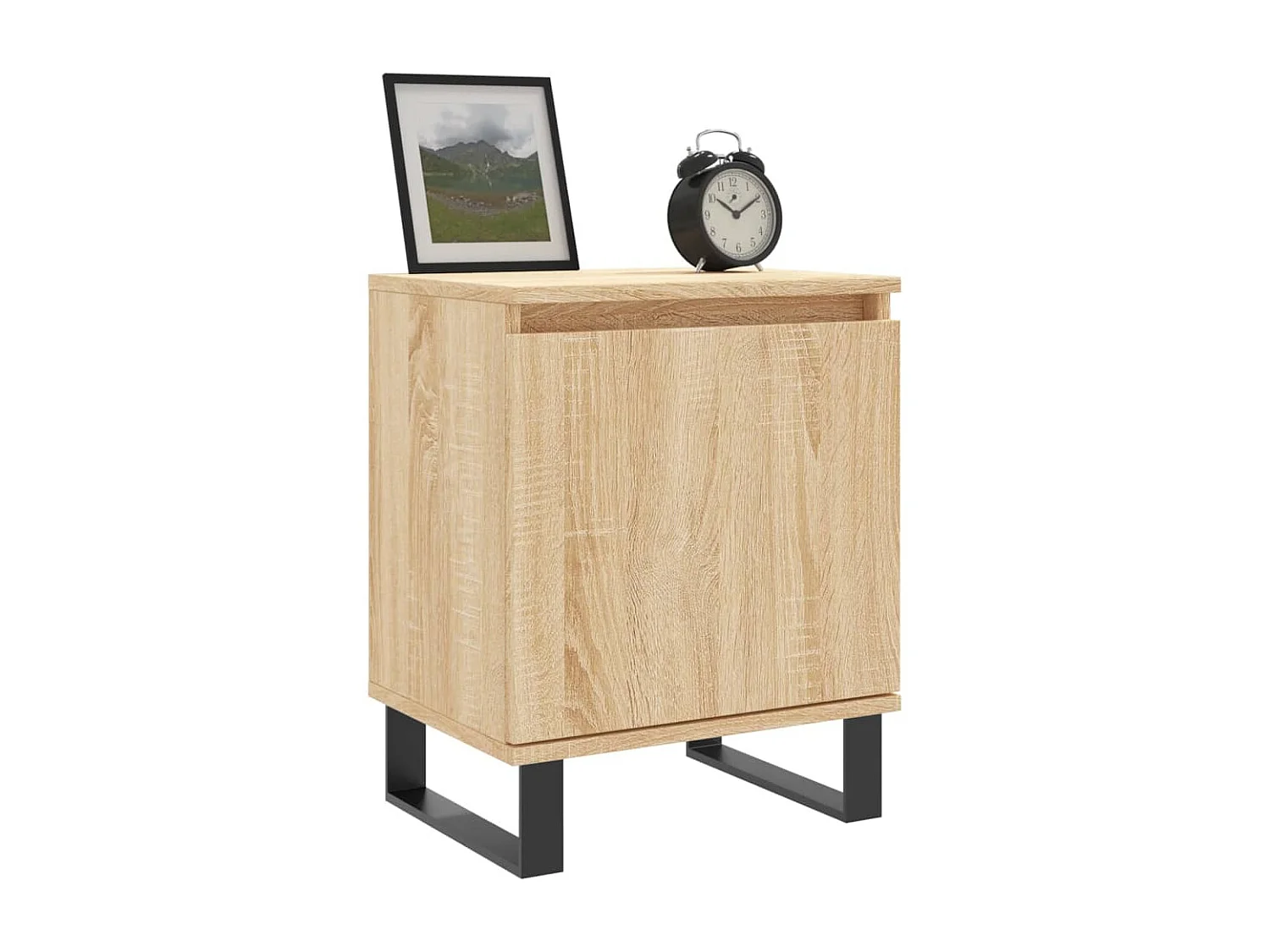 2er-Set Nachttische Nachtschrank Sonoma-Eiche 40x30x50 cm Holzwerkstoff -RN10784