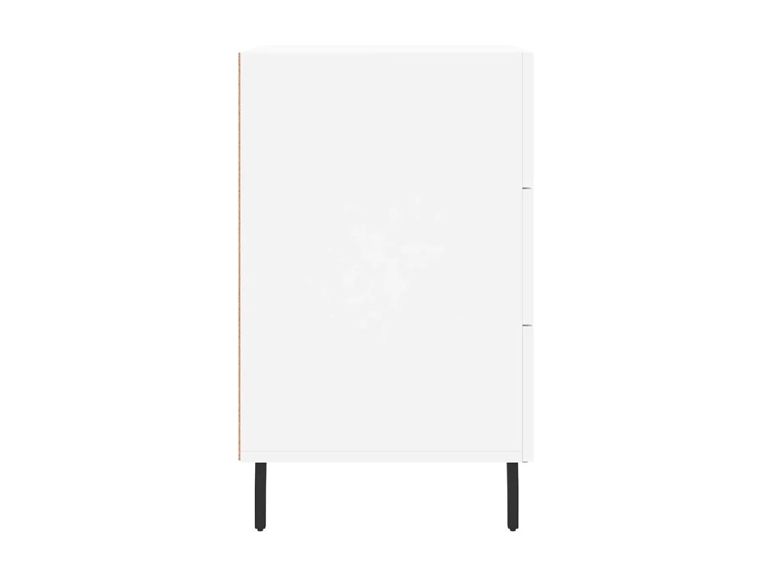 Nachttisch Nachtschrank Weiß 40x40x66 cm Holzwerkstoff -RN57241