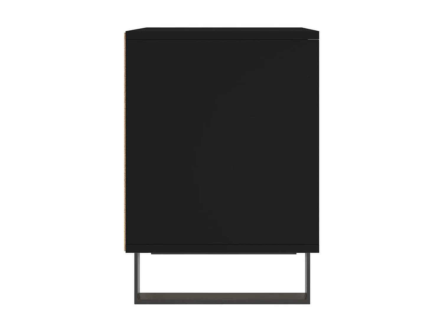 2er-Set Nachttische Nachtschrank Schwarz 40x35x50 cm Holzwerkstoff -RN81804