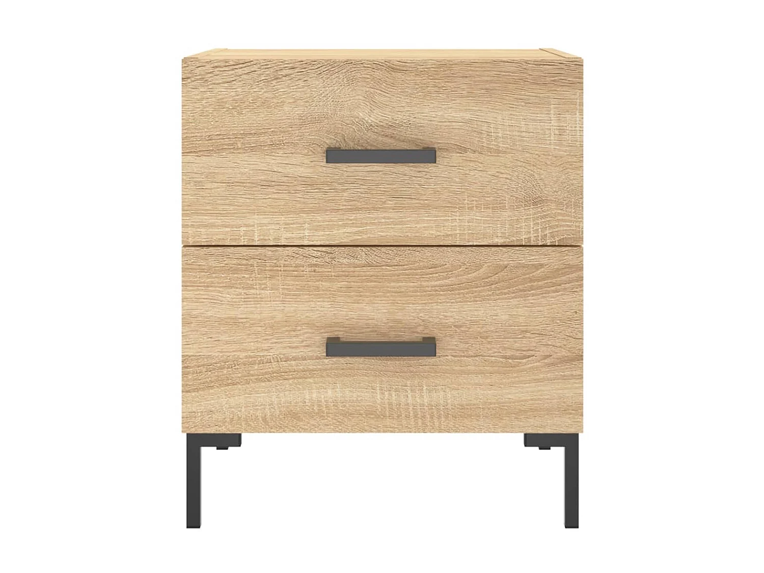 2er-Set Nachttische Nachtschrank Sonoma-Eiche 40x35x47,5 cm Holzwerkstoff -RN79996